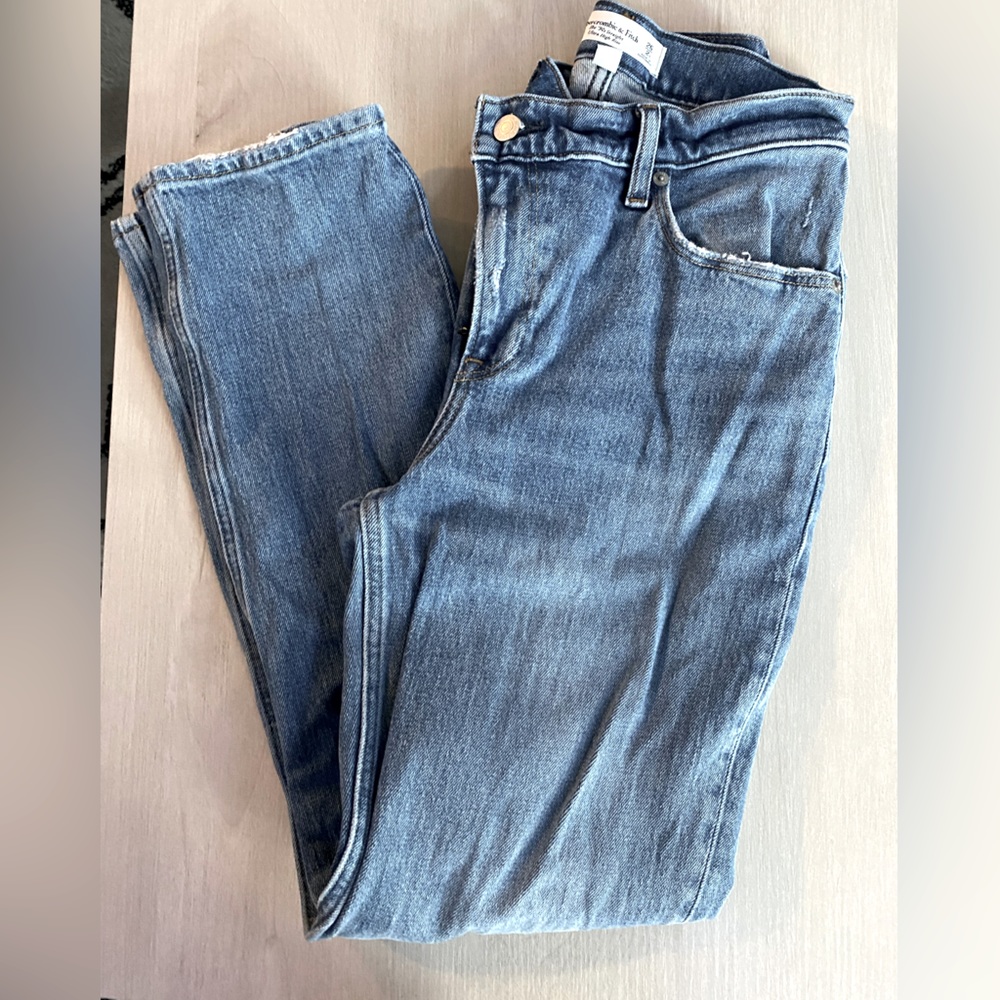 Abercrombie & Fitch the 90s straight ultra high jeans, curve love, short